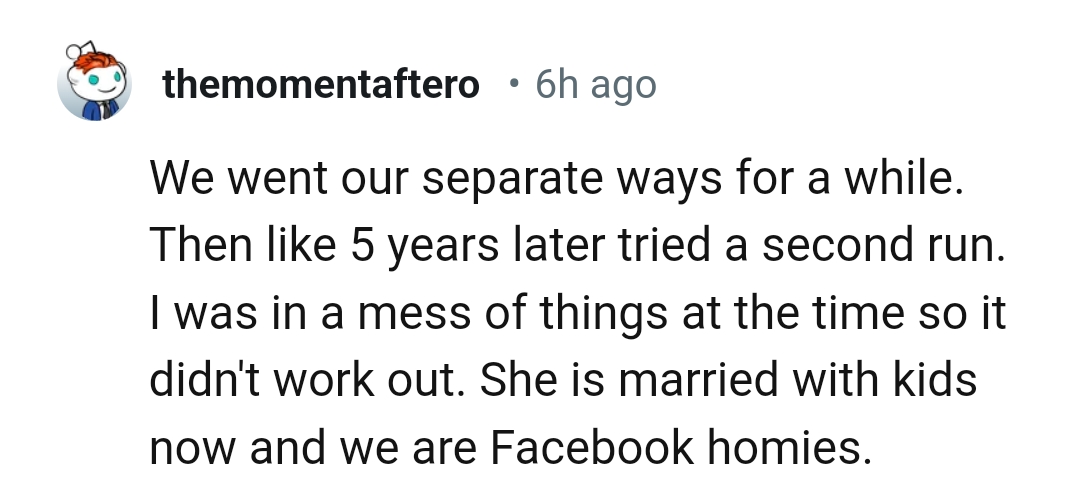 16. She is now married with kids