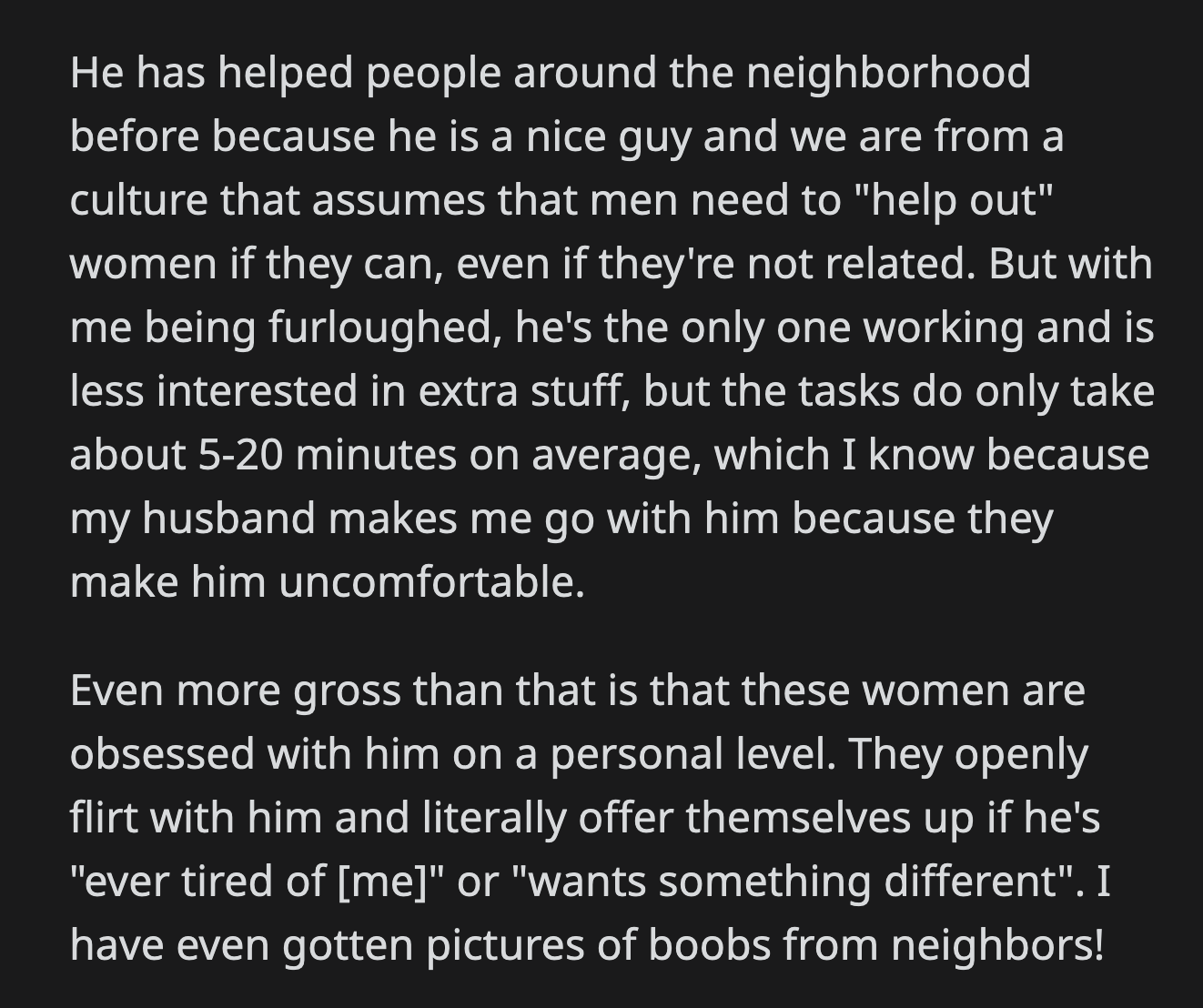 They said they couldn't hire anyone due to the pandemic. They also told OP to stop being selfish, as they couldn't risk exposure.