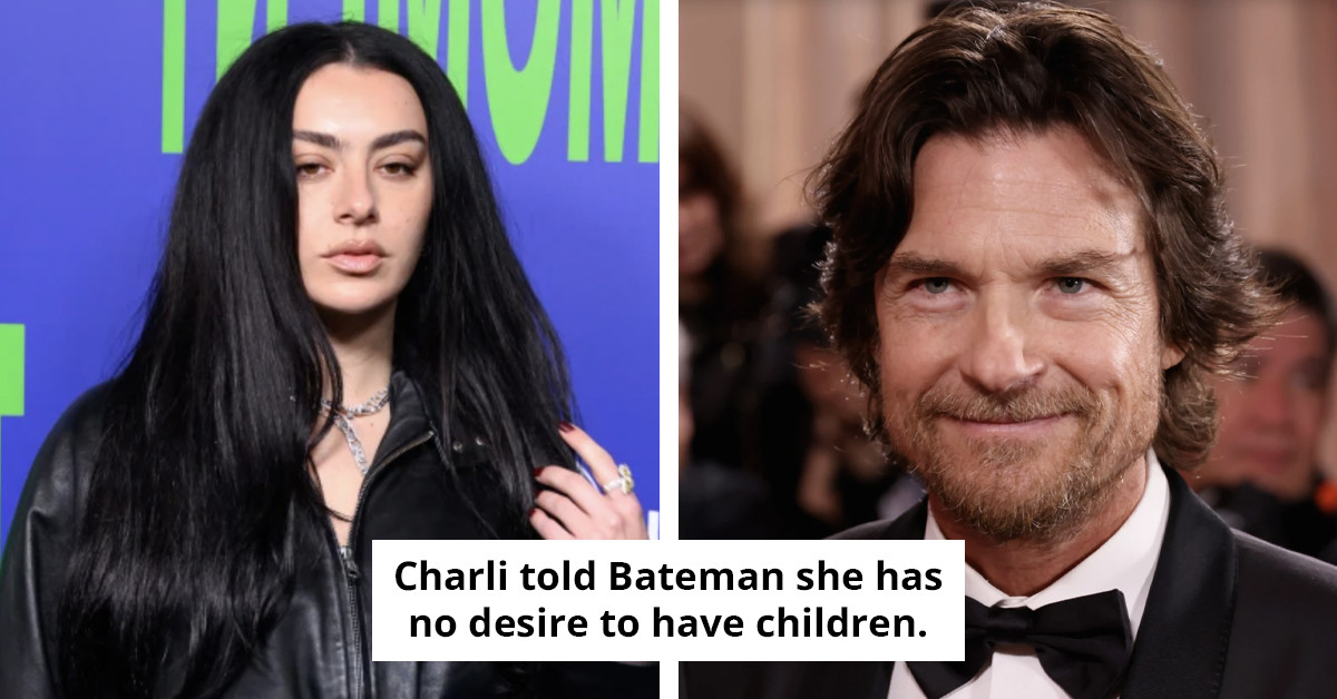Jason Bateman addresses backlash following his question to Charli XCX about her decision not to have children.