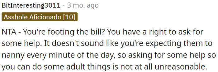 OP Can Seek Help, Not Demand Constant Monitoring.