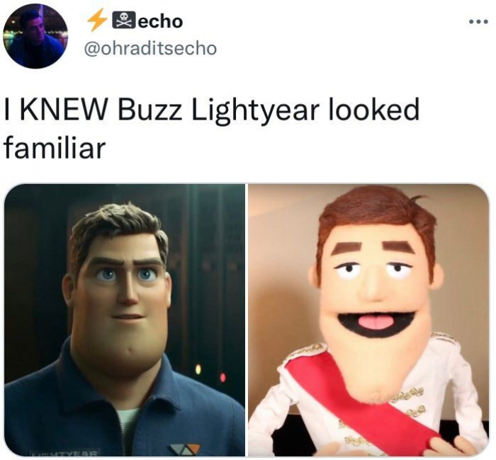 4. Haha, Lightyear fans won’t have any of this.