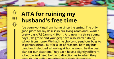 Husband Refuses To Give Up His Free Time For The Sake Of His Kids, AITA For Ruining It?