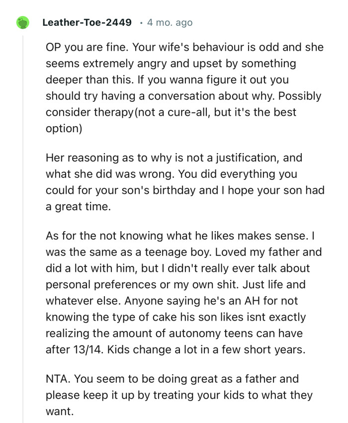 “Your wife's behavior is odd, and she seems extremely angry and upset by something deeper than this.”