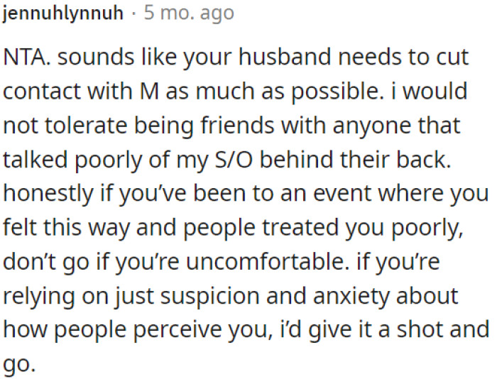 If OP's concerns are based on suspicion and anxiety about people's perceptions, she should consider giving it a try and going.