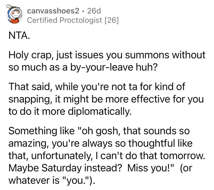 OP should have been more diplomatic in his approach.
