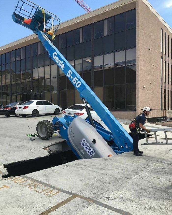 7. Bob, Quick! The Safety Inspector Is Here; Get Rid of the Lift.