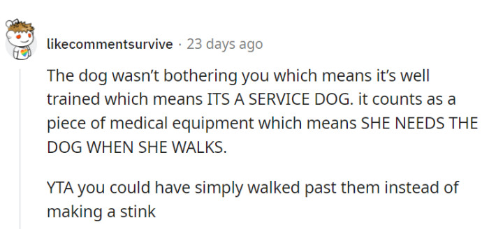 Ignoring them would have just been better!