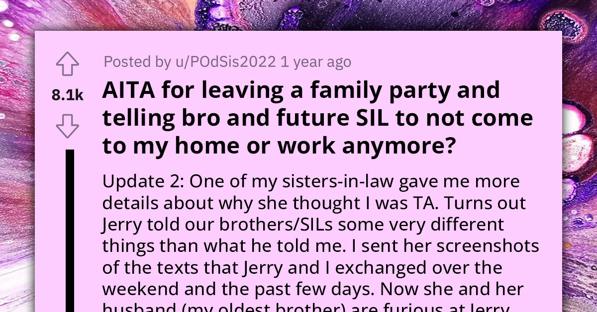 Entitled Bride And Groom Harass His Sister After She Abruptly Left An Invitation Addressing Party Where She Found Out She's Not Even Invited To The Wedding