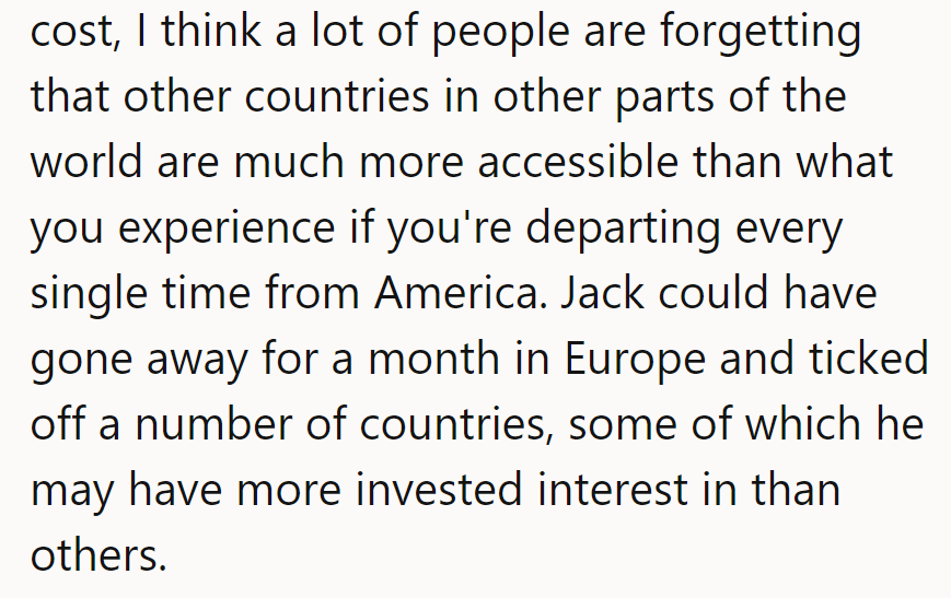 Who knew hopping borders was Jack's travel hack for the ultimate mileage?