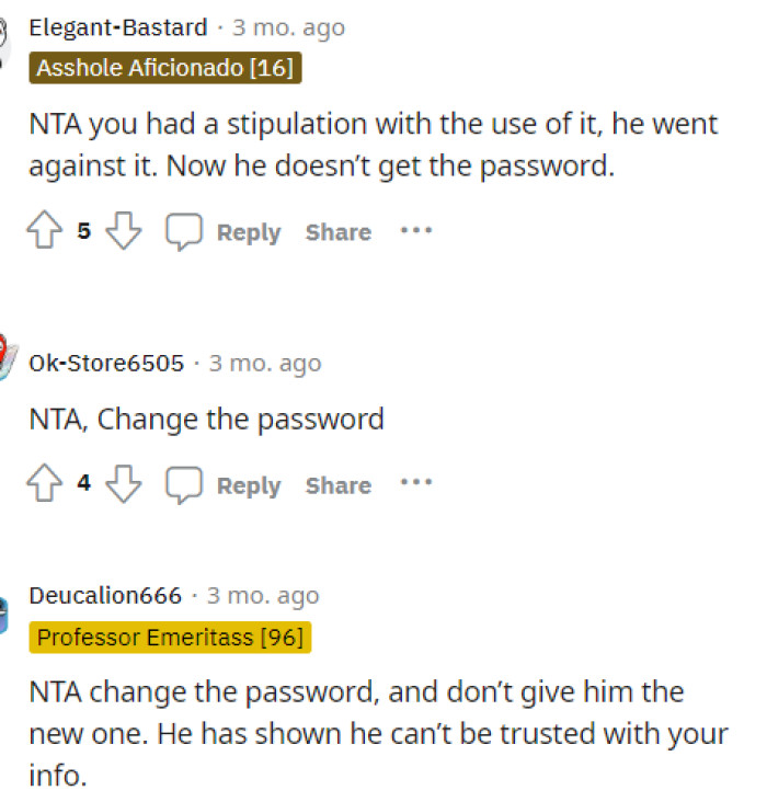 It seems that everyone is on the same page here about OP being able to reset his password himself because it's his account.