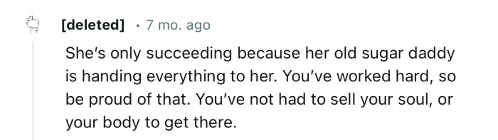 “You’ve Worked Hard, So Be Proud of That.”