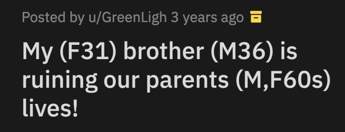 OP Noticed That Every Time She Visited Their Mom, She Looked Like She Had Just Cried