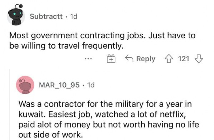 24. Government contracting jobs