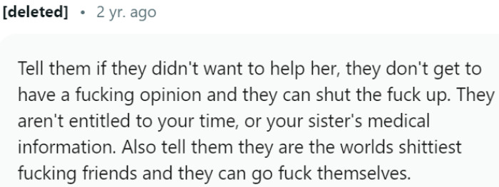 It's disappointing to realize that they have not been supportive friends