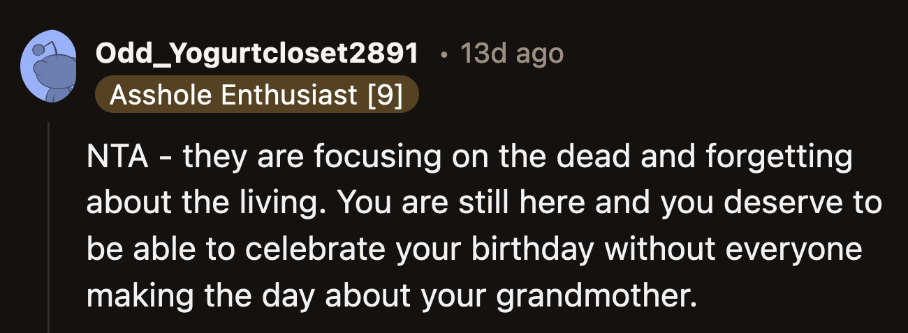 ... and OP is a teenager. He shouldn't have to tiptoe to protect the feelings of his adult relatives.