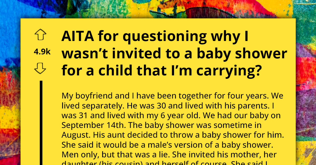 Mom-To-Be Left Confused After She Wasn't Invited To The Baby Shower For The Baby She Was Carrying