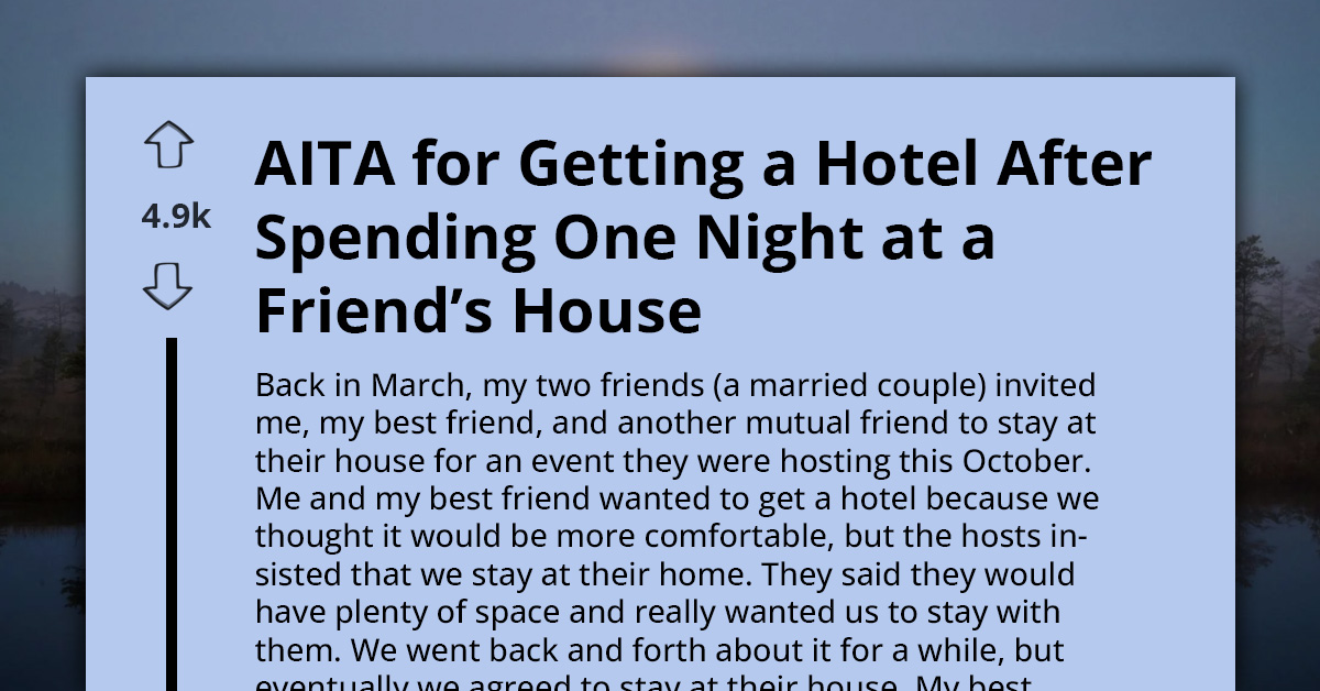 Couple Convinces Traveling Friends to Ditch Hotel Reservations for Their Home, Only to Offer Shocking Sleeping Arrangement