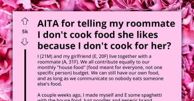 Entitled Woman Expects Housemate To Prep Her Meals Because They Share Food Expenses