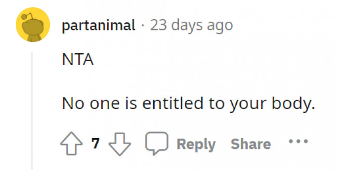 Short and concise—NTA. No one is entitled to hug you, OP.