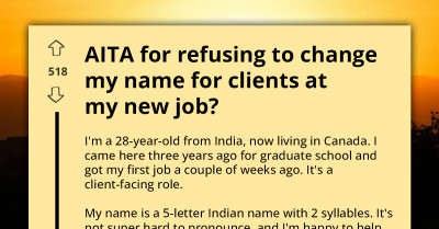 Employee Stunned By Manager's Bizarre Request To Change His Name