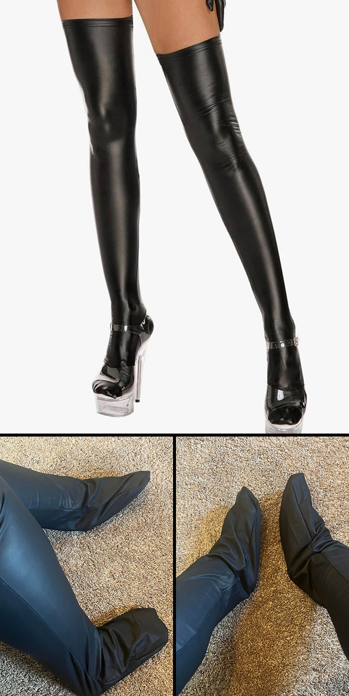 44. Latex Thigh Highs Ordered But Got What Seems Like The Case For Sleeping Bags