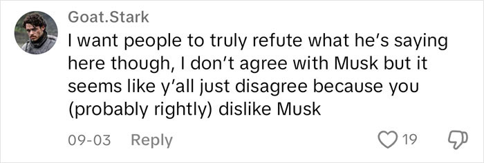 It seems that people just dislike Musk