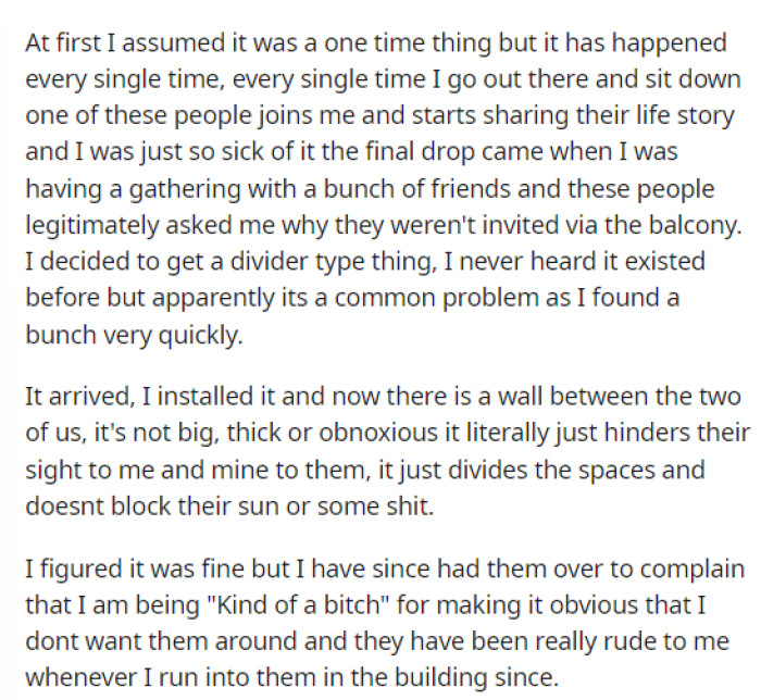 She had a solution for this, so she bought a divider, which is definitely a solution, but she feels a little bad about it.