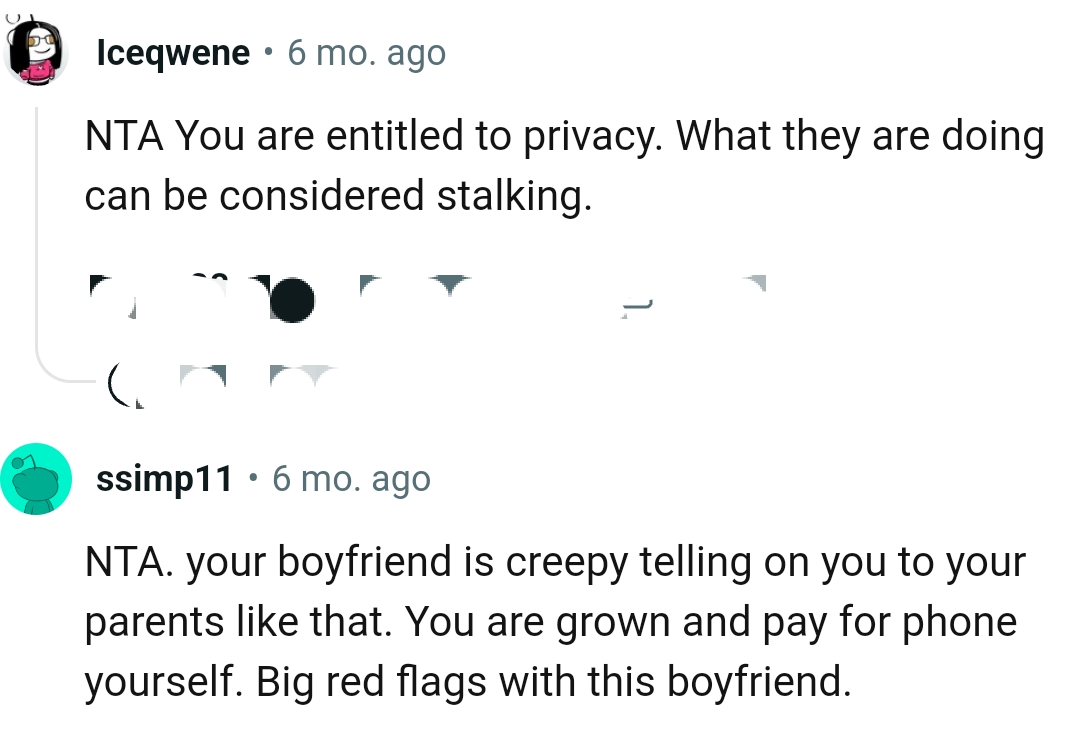 OP is grown and pays for his phone himself