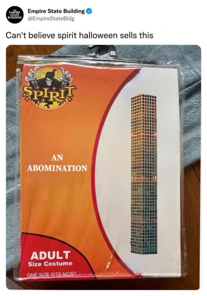 23. A Fake Spirit Halloween Costume of an Abomination