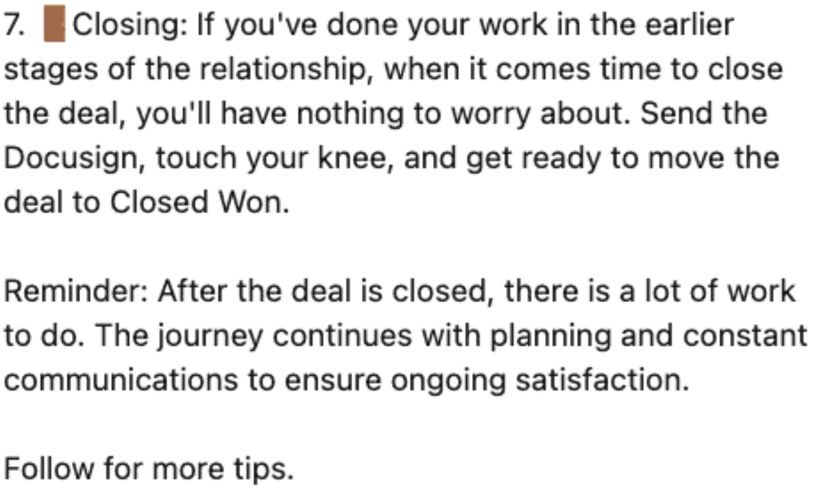 Send that DocuSign—I mean, ring!