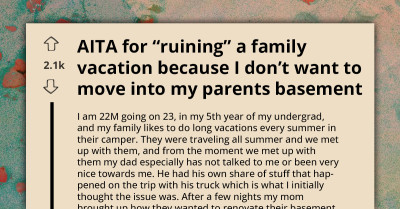 College Student Starts Family Feud Over Refusal To Live Rent-Free In Parents' Basement