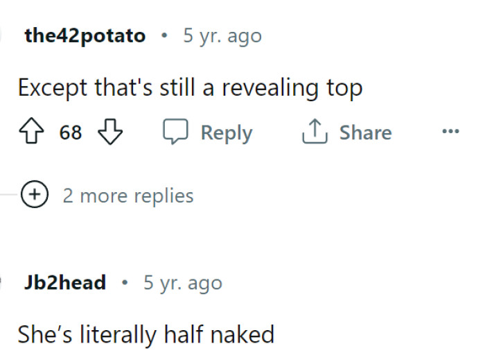 These Redditors agree - half naked