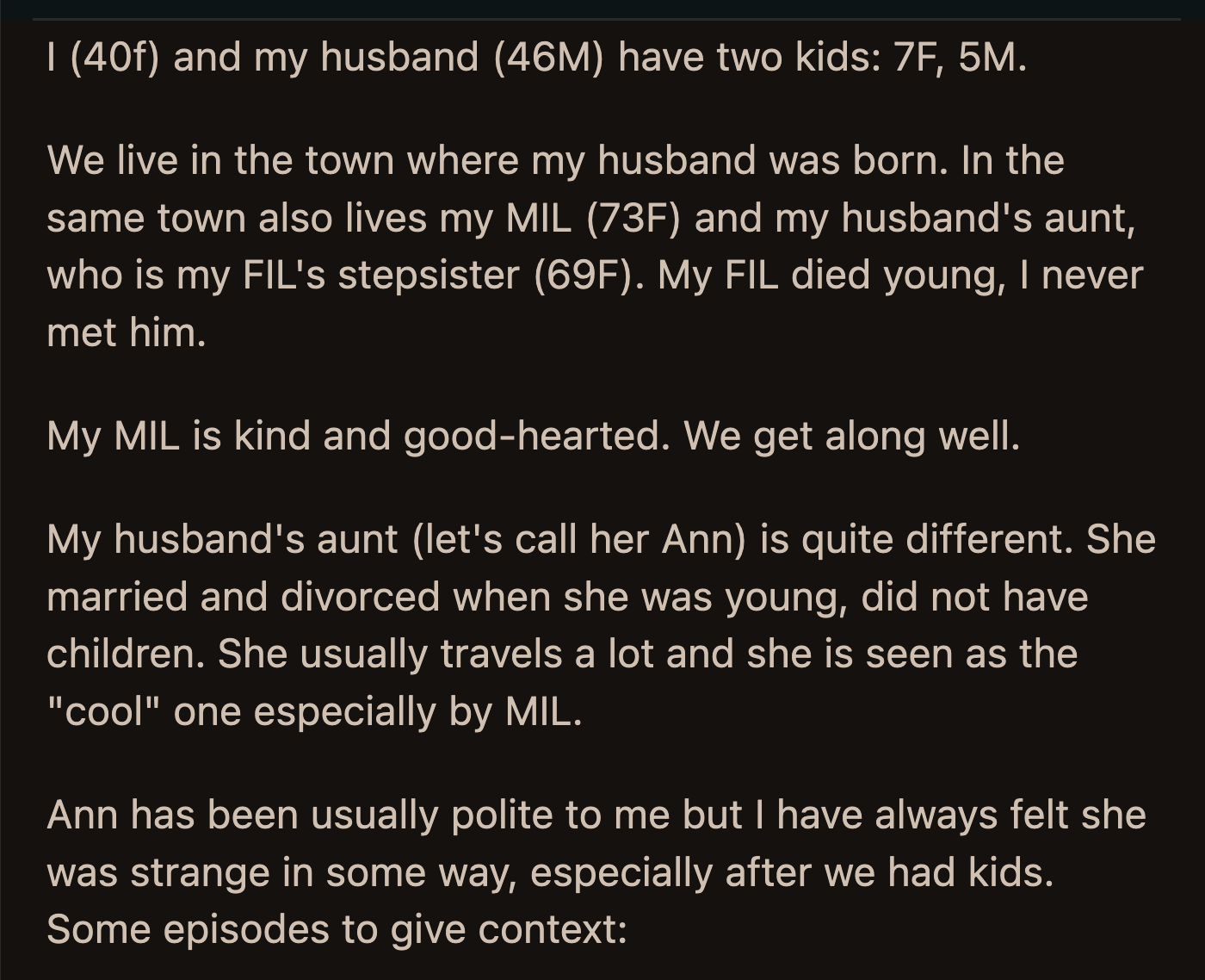 OP decided to do the pickup when her work hours were cut. She called Ann to inform her of the change to their routine.