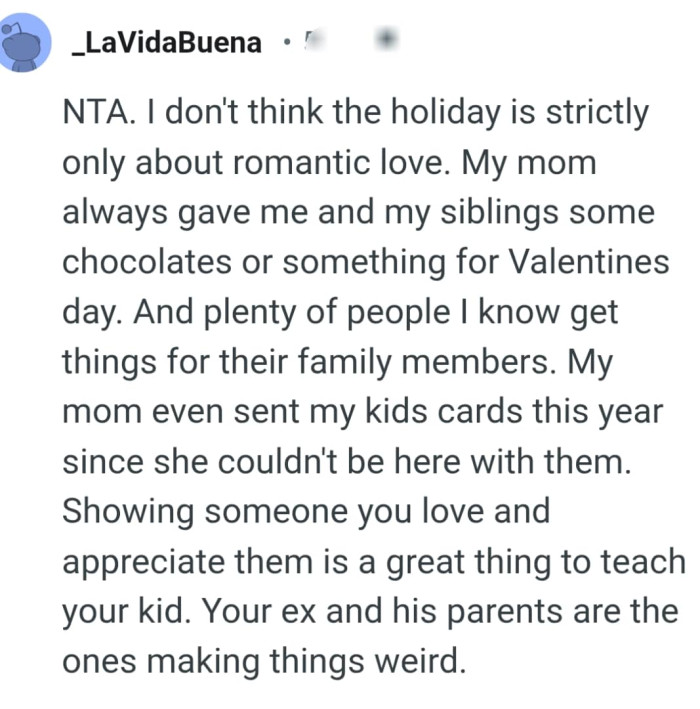 Showing someone you love and appreciate them is a great thing