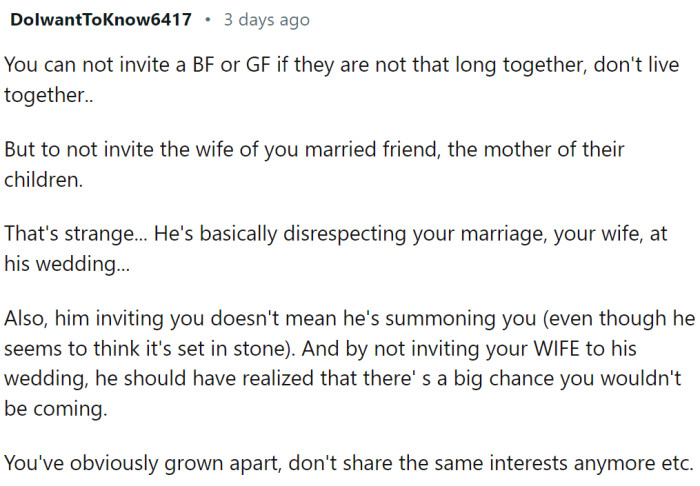 They have obviously grown apart.