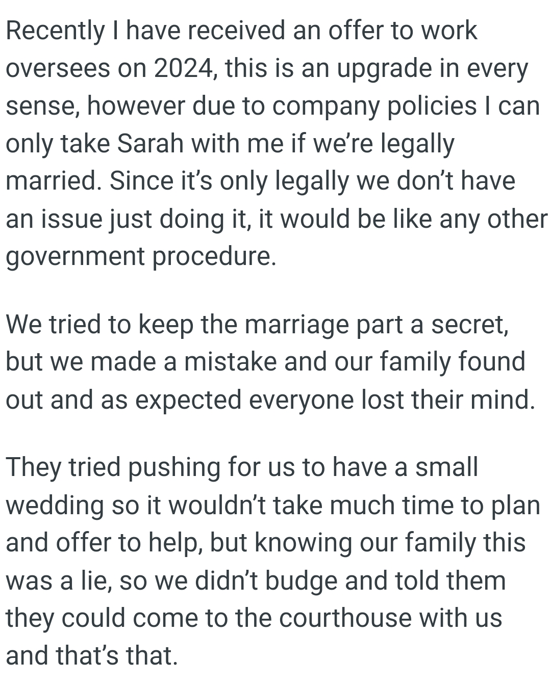 They tried to keep the marriage part a secret, but they made a mistake