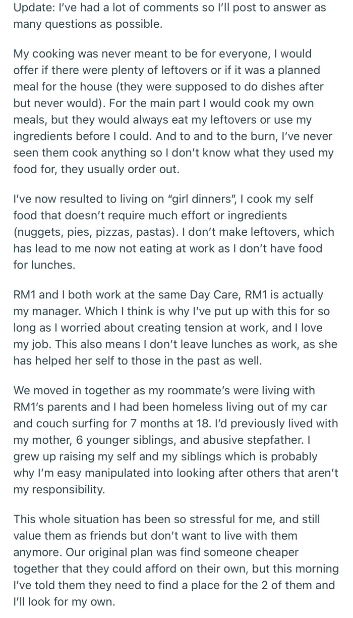 Important update on the matter