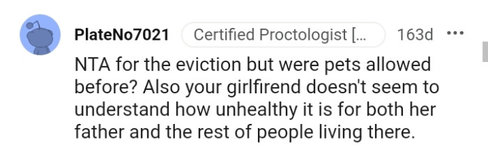 OP's girlfriend doesn't seem to understand