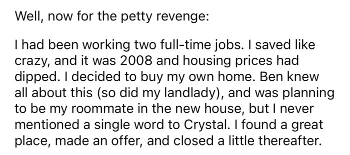 The OP decided it was time to get revenge.