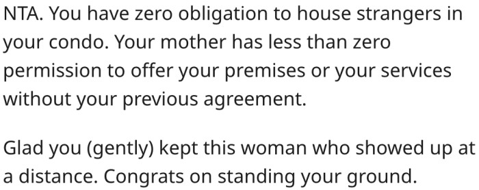 He's not obligated to help strangers.