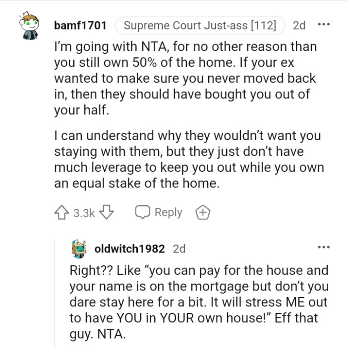 This Redditor Understands Why They Don't Want the OP Staying Over