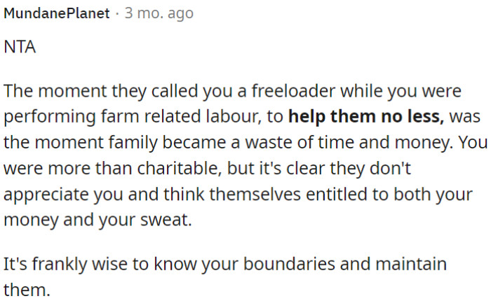 It's important for OP to establish and maintain boundaries in situations where his efforts and contributions are not respected.