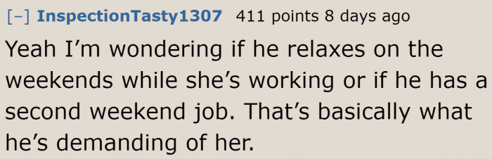 It's an unfair demand.