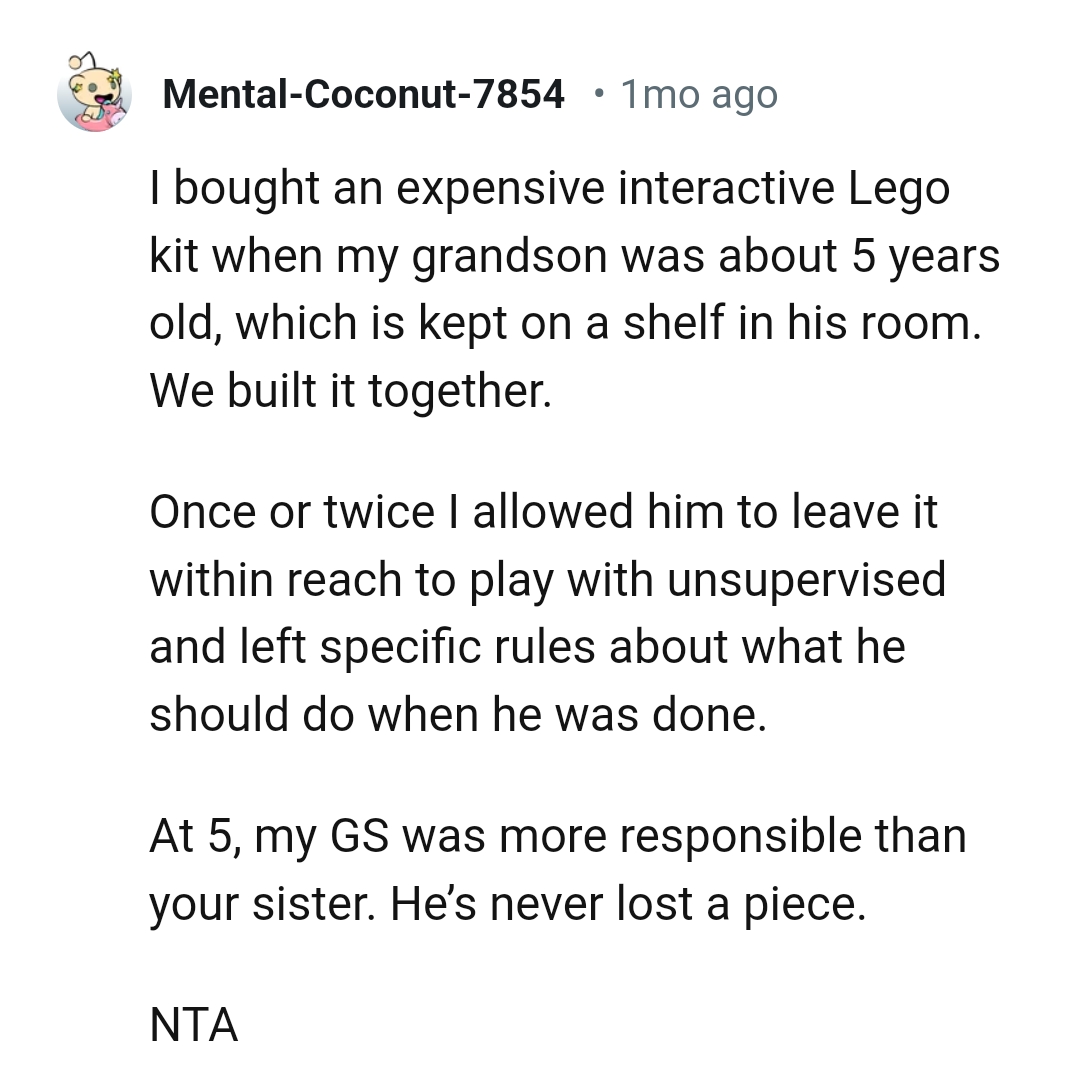 From a Redditor Who Bought an Expensive Interactive Lego Kit When the Grandson Was Five