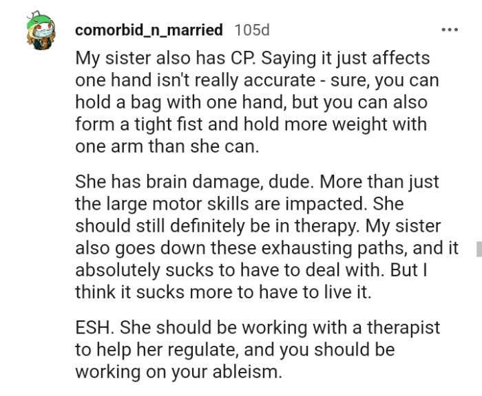 More than just the large motor skills are impacted