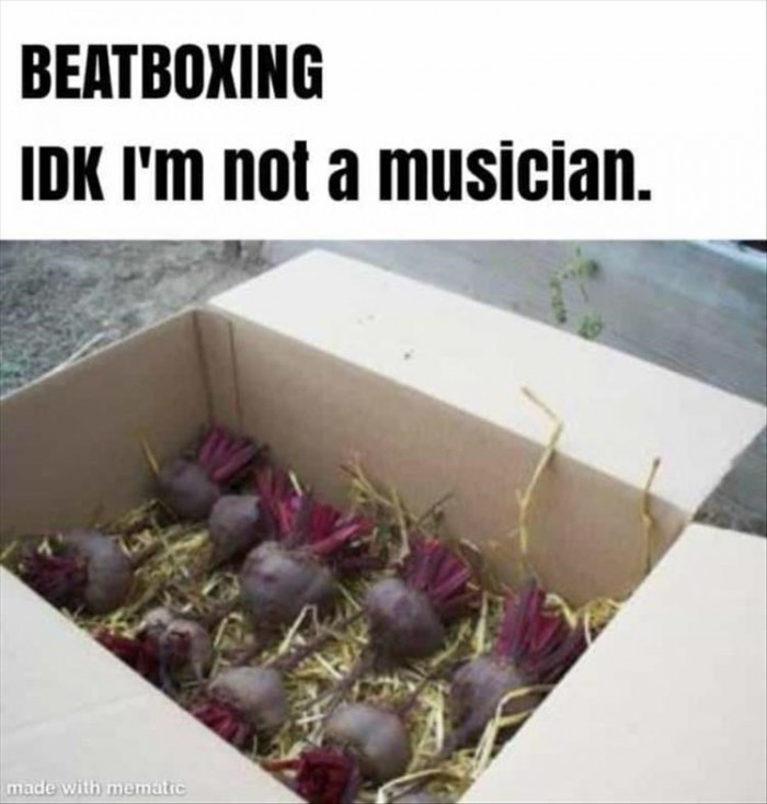 26. Nobody: Do you have skills in beatboxing? You: