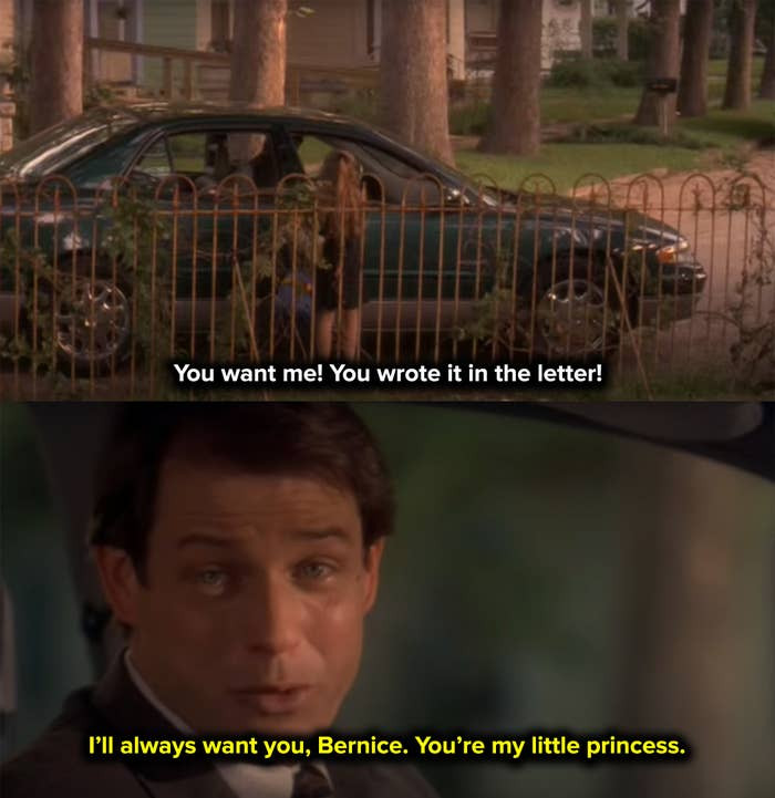 21. When Bernice yells and chases after her dad as he leaves her behind in Hope Floats