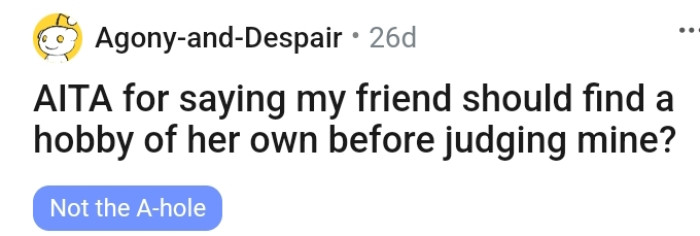 The story's headline