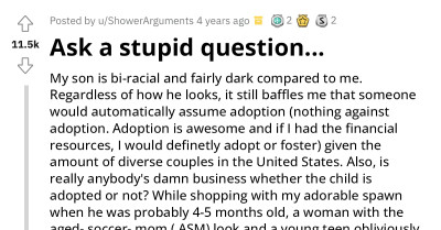 Redditor Had The Best Response For Nosy Karen Who Asked Where Did She Get Her Bi-Racial Son From