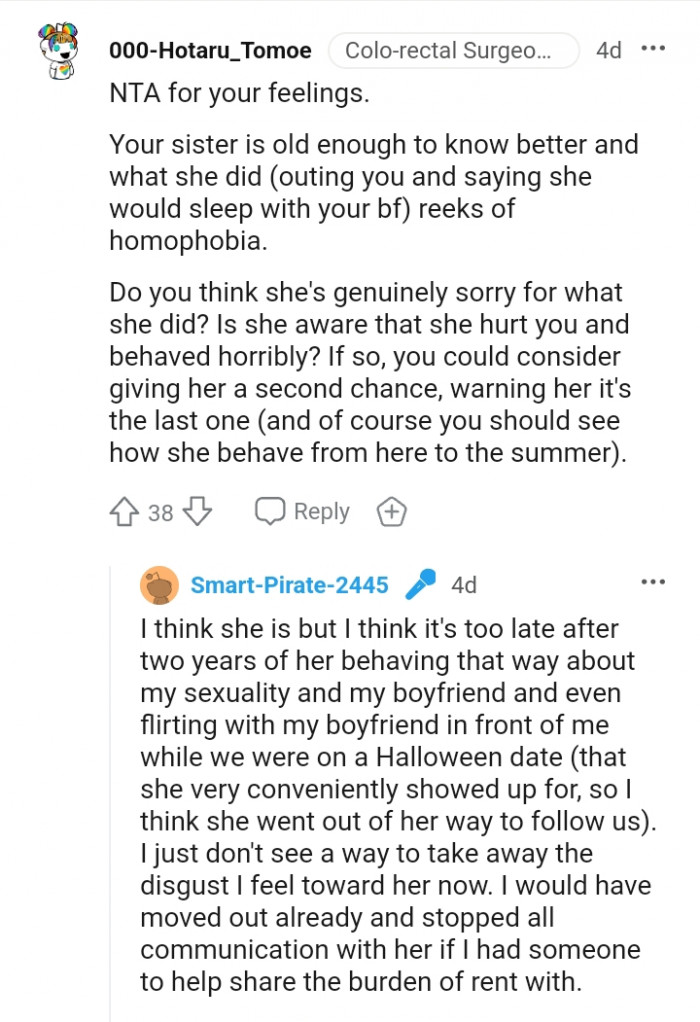 Your sister is old enough to know better